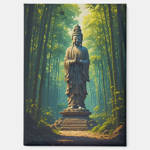 Zen in the Bamboo Grove Magnet