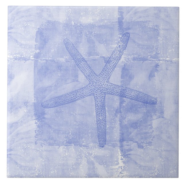 Zen Inspired Beach Theme Starfish Tile (Front)