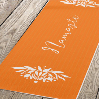 Zen Inspired Flaming Lotus Flower Yoga Mat