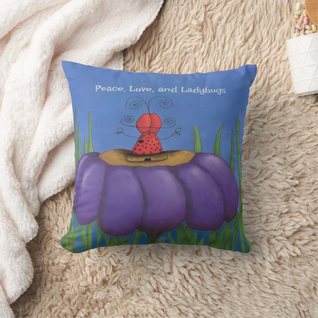 Zen Ladybug Cushion (Blanket)