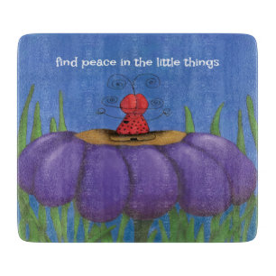 Zen Ladybug Cutting Board