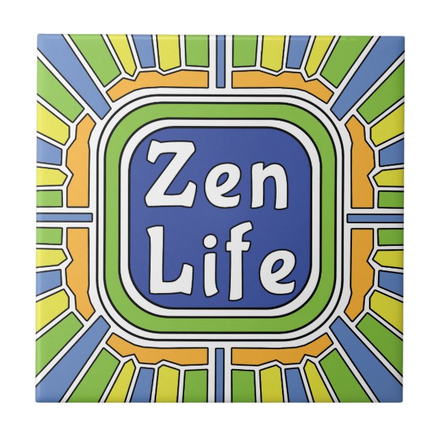Zen Life for me Ceramic Tile (Front)