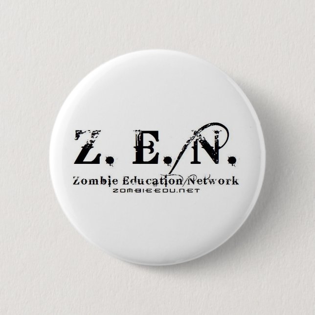 zen logo 6 cm round badge (Front)