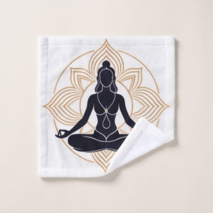 Zen Lotus Meditation  Bath Towel Set