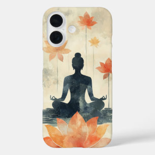 Zen Lotus Meditation iPhone 16 Case