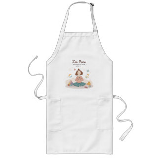 Zen Mama Calm Motherhood Art Long Apron