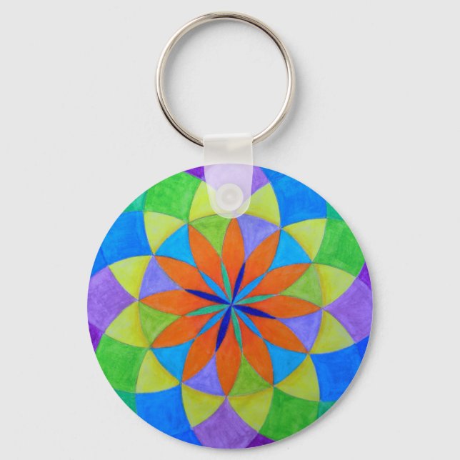 Zen Mandala Key Ring (Front)