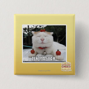 Zen Mastah 15 Cm Square Badge