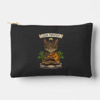 Zen Master Cat Funny Chill Gray Tabby Cat Gift