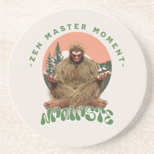 Zen Master Moment Namaste - Bigfoot Maditation Coaster