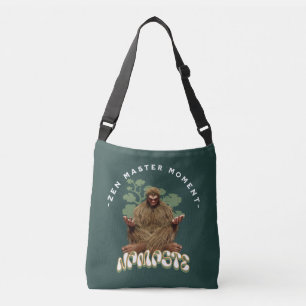 Zen Master Moment Namaste - Bigfoot Maditation Crossbody Bag