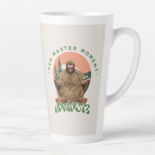 Zen Master Moment Namaste - Bigfoot Maditation Latte Mug