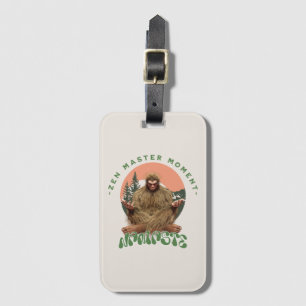Zen Master Moment Namaste - Bigfoot Maditation Luggage Tag