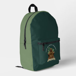 Zen Master Moment Namaste - Bigfoot Maditation Printed Backpack