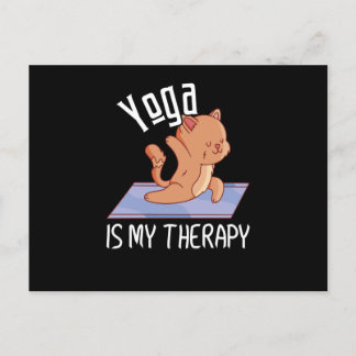 Zen Meditation Yoga Cat Omm Gift Postcard