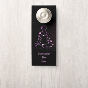 Zen Meditation Yoga Namaste Spiritual Personalised Door Hanger
