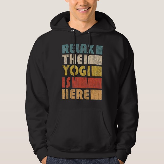 Zen Meditation Yoga Relax The Yogi Omm Hoodie (Front)