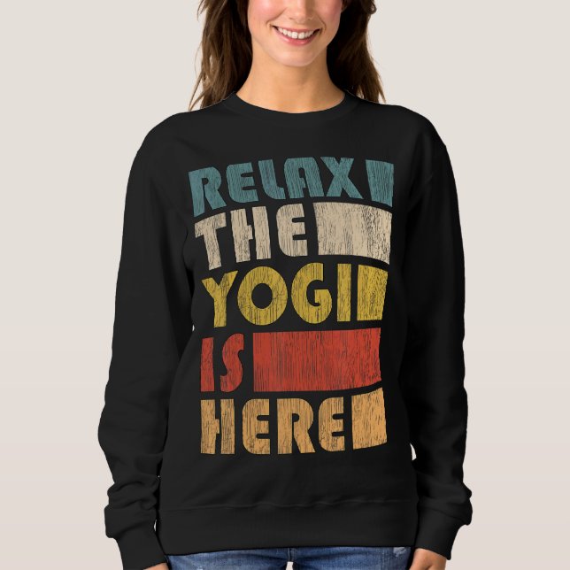 Zen Meditation Yoga Relax The Yogi Omm Sweatshirt (Front)
