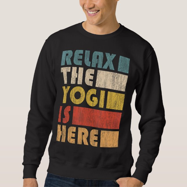 Zen Meditation Yoga Relax The Yogi Omm Sweatshirt (Front)