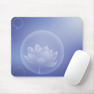 Zen Mindfulness Gift - Soft Lotus Flower Mouse Pad