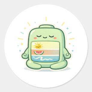 Zen Mode Classic Round Sticker
