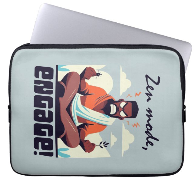 Zen mode, engage! laptop sleeve (Front)