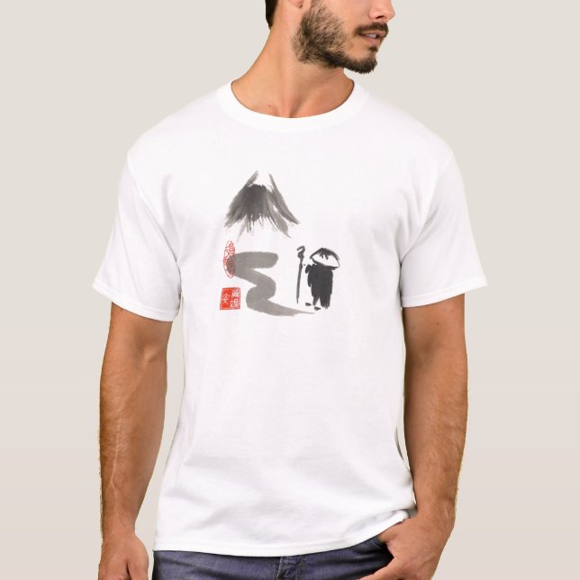 Zen Monk on Journey T-Shirt (Front)