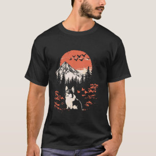 Zen Mountain Nature Camping Corgi T-Shirt