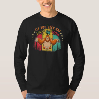 Zen Namaste Animal Meditation Why You Monkey Pilat T-Shirt