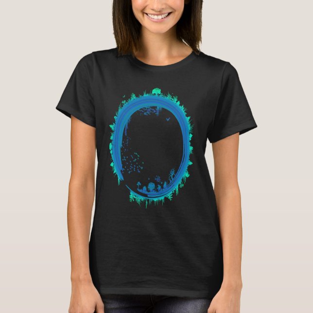 Zen Nature Circle Outdoors World Relax Mindfulness T-Shirt (Front)
