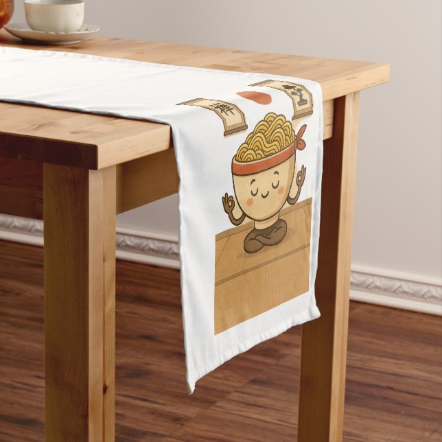 Zen Noodles Meditation Short Table Runner (In Situ)