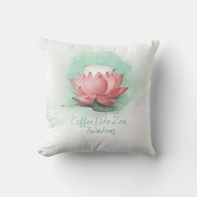 Zen of Coffee Cushion (Front)