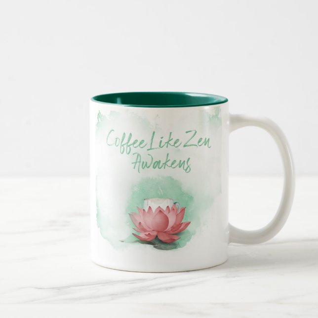 Zen of Coffee Two-Tone Coffee Mug (Right)