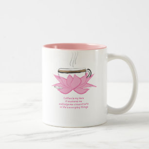 zen of coffee Two-Tone coffee mug