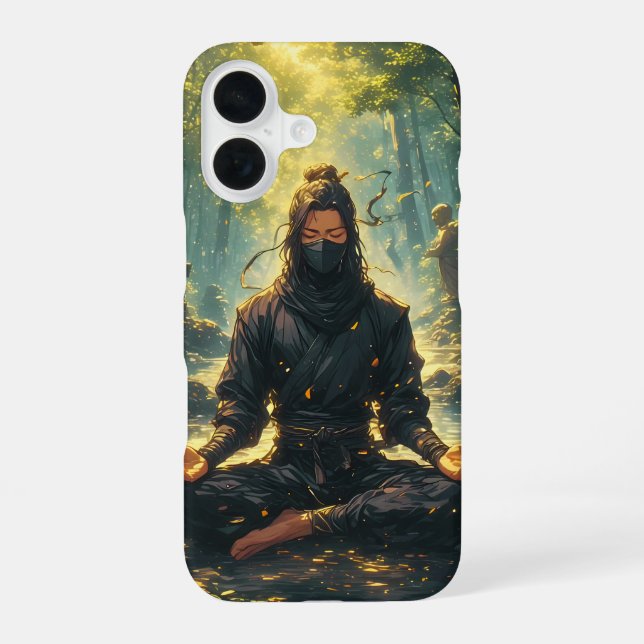 Zen of the Shadow Warrior iPhone 16 Case (Back)