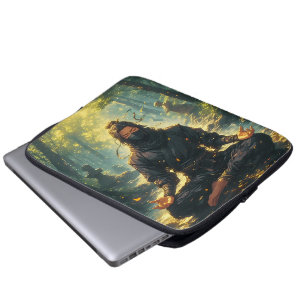 Zen of the Shadow Warrior Laptop Sleeve