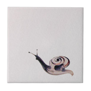 Zen painting snail tile