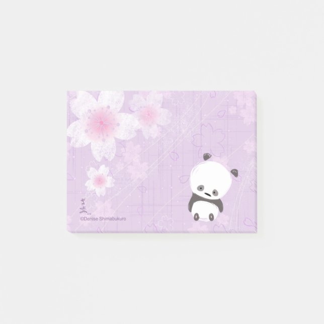 Zen Panda Post-its (Sakura) Post-it Notes (Front)