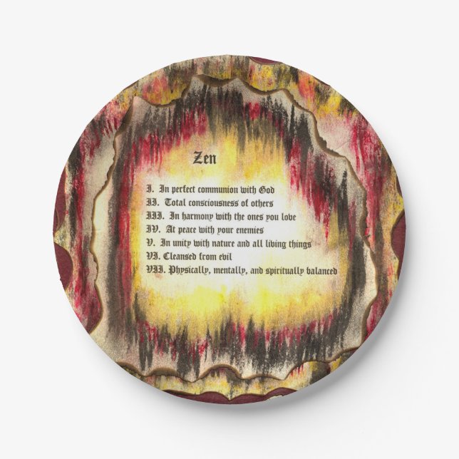 Zen Paper Plate (Front)