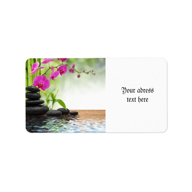 zen,peace,pink orchid,beautiful,spa,healing,yoga,c label (Front)