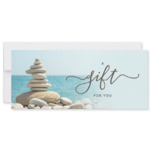 Zen Pebbles & Ocean Gift Certificate