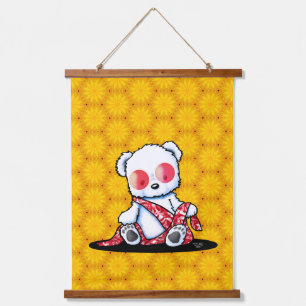 Zen Polar Bear KiniArt Hanging Tapestry