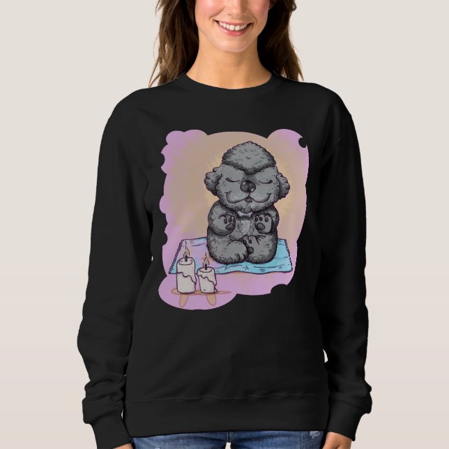 Zen Poodle Sweatshirt (Front)