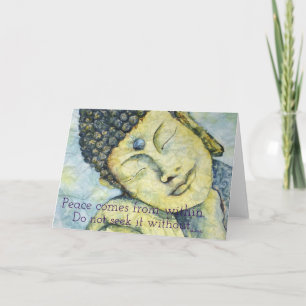 Zen Quote Buddha Art Greeting Card