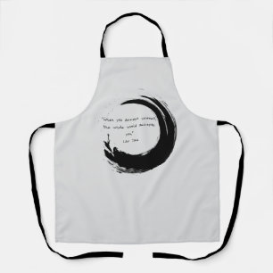 Zen Quote: Wisdom and Meditation Apron