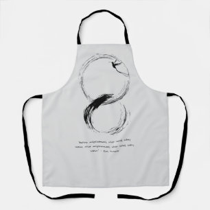 Zen Quote: Wisdom and Meditation Apron