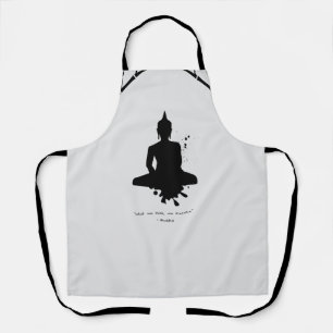 Zen Quote: Wisdom and Meditation Apron