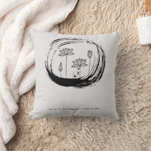 Zen Quote: Wisdom and Meditation Cushion