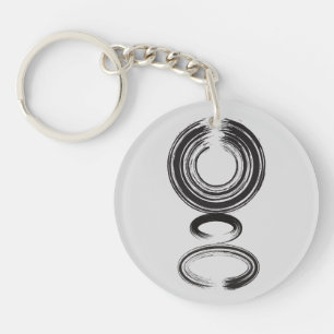 Zen Quote: Wisdom and Meditation Key Ring