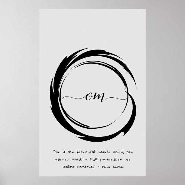 Zen Quote: Wisdom and Meditation Poster (Front)